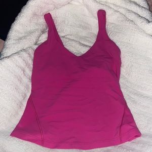 Sonic pink Lululemon align-waist length tank